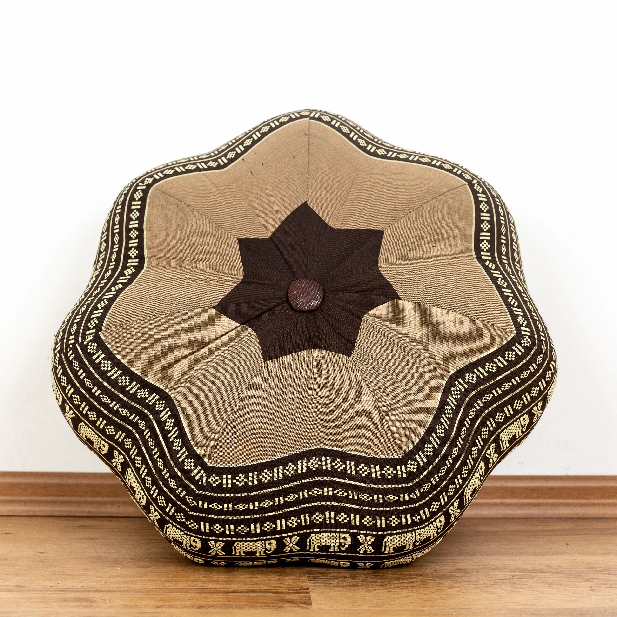 Cuscino zafu a stella grande in kapok