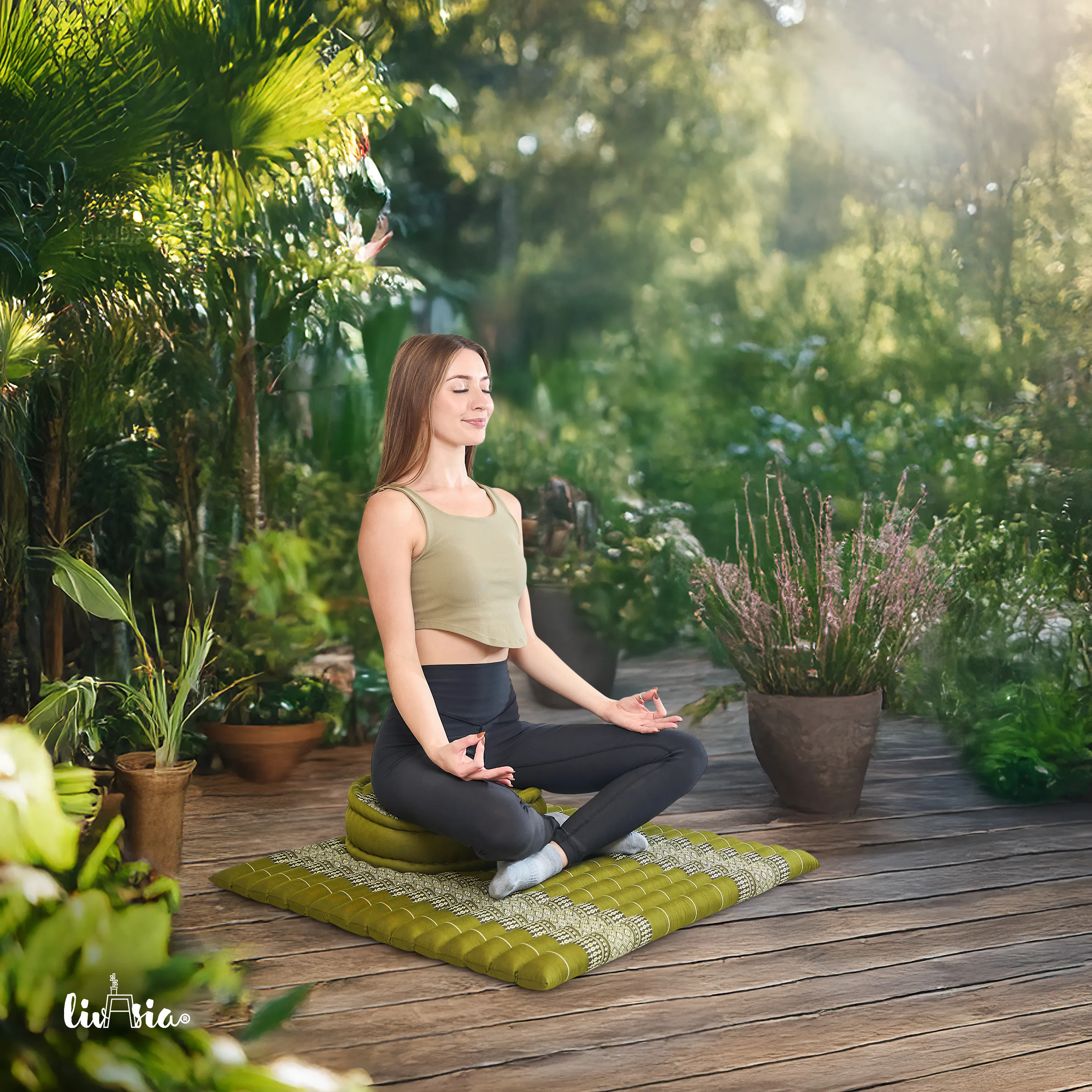 Set XL cuscini da meditazione in kapok