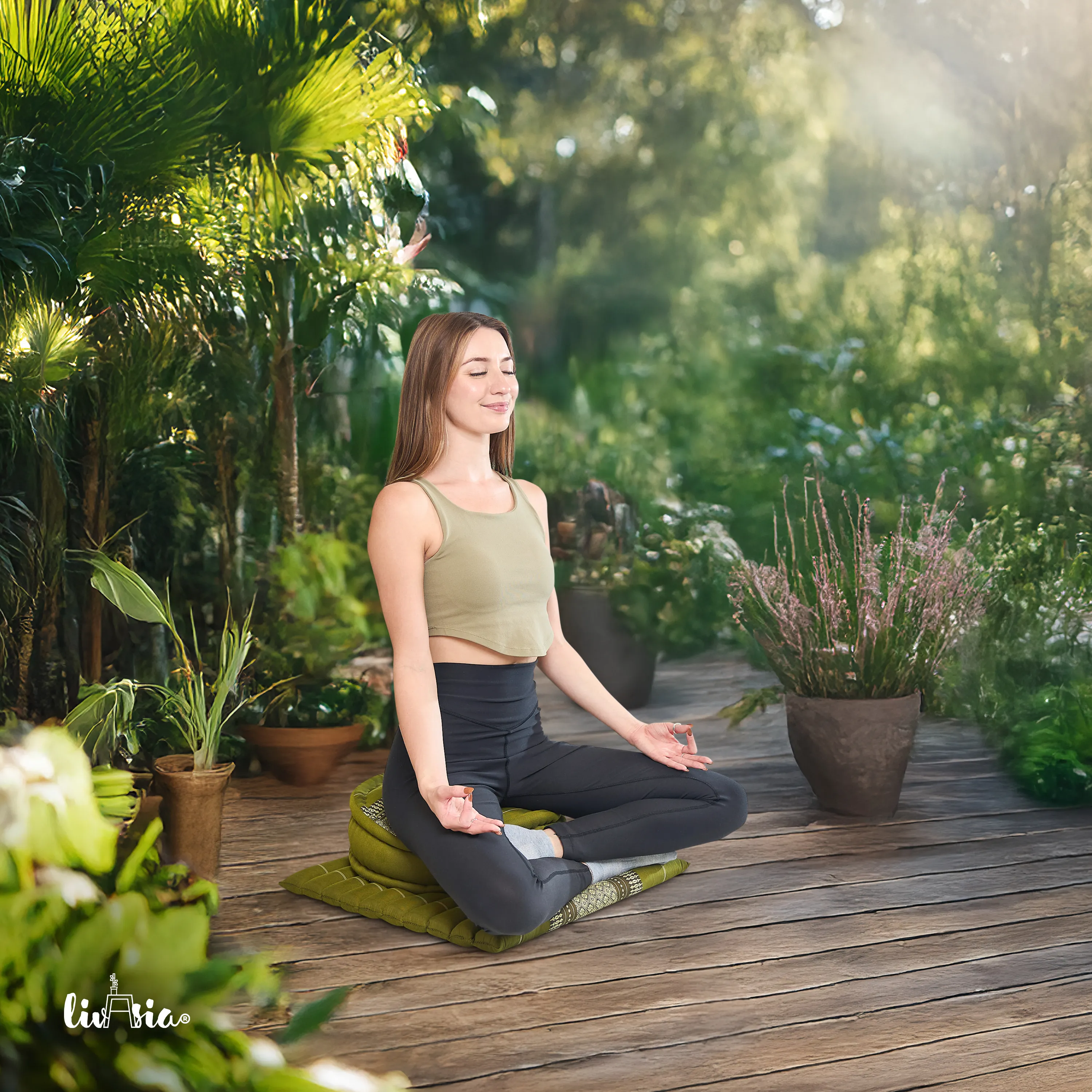 Set L cuscini da meditazione in kapok