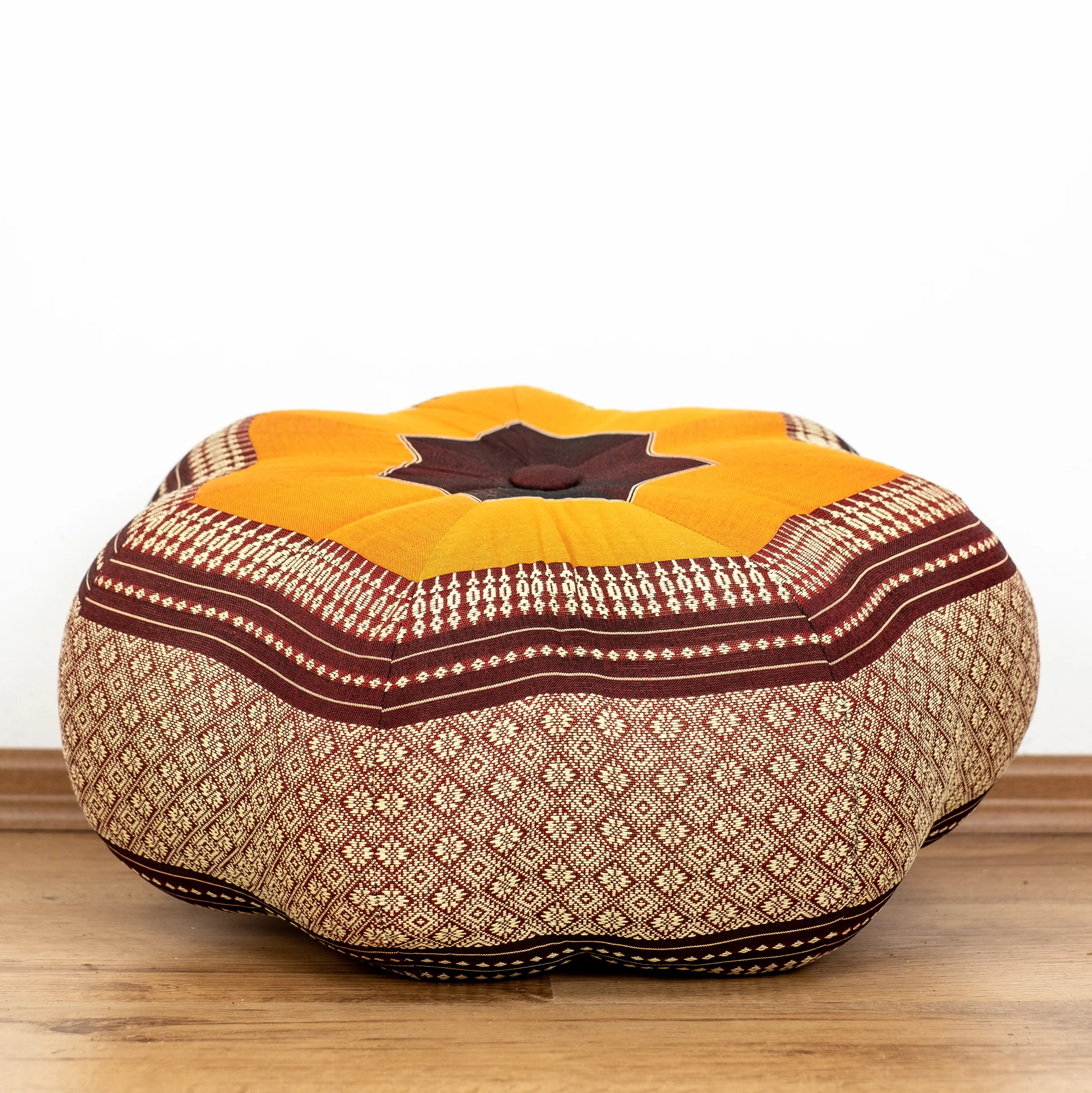 Cuscino zafu a stella grande in kapok