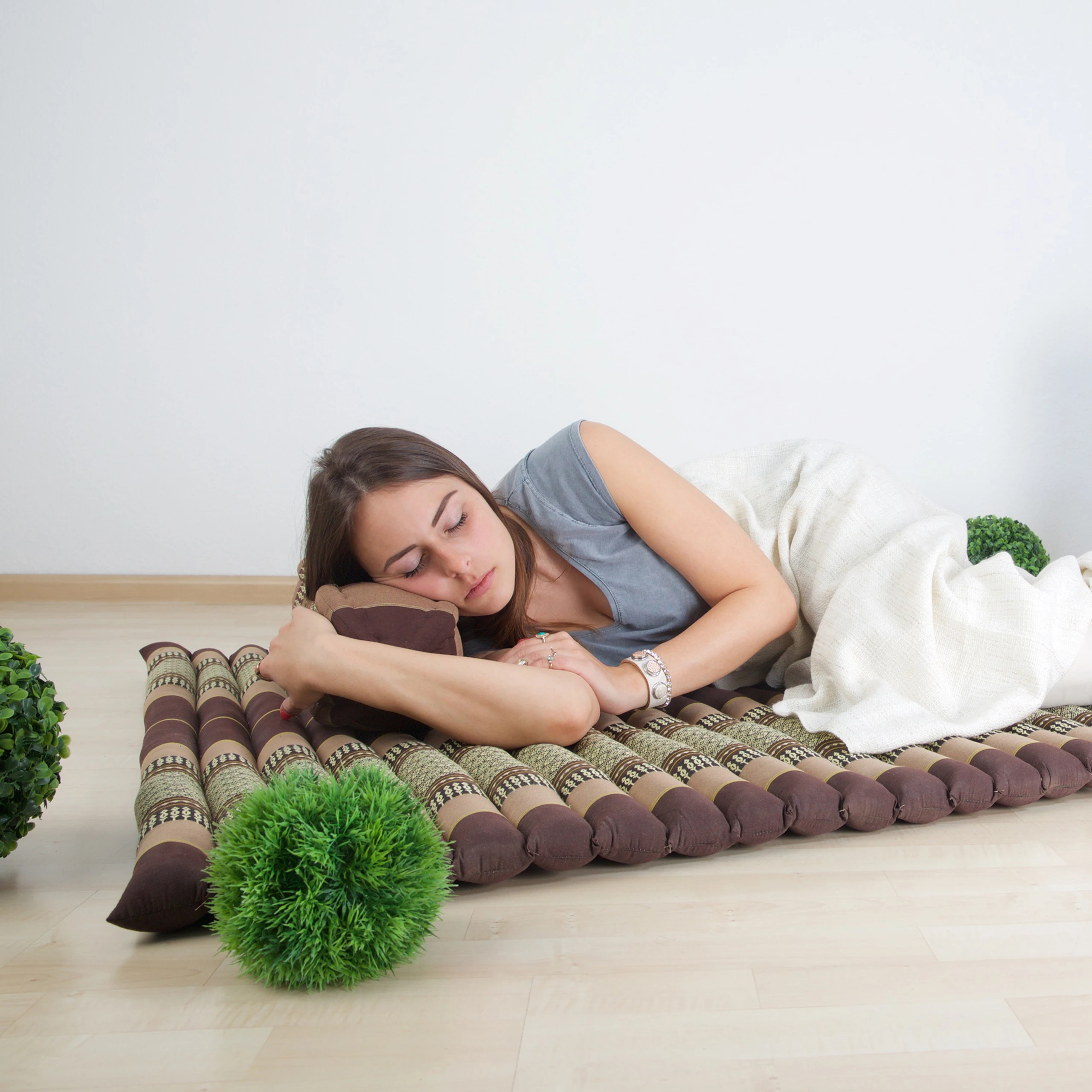 Cuscino a forma di papaya in kapok