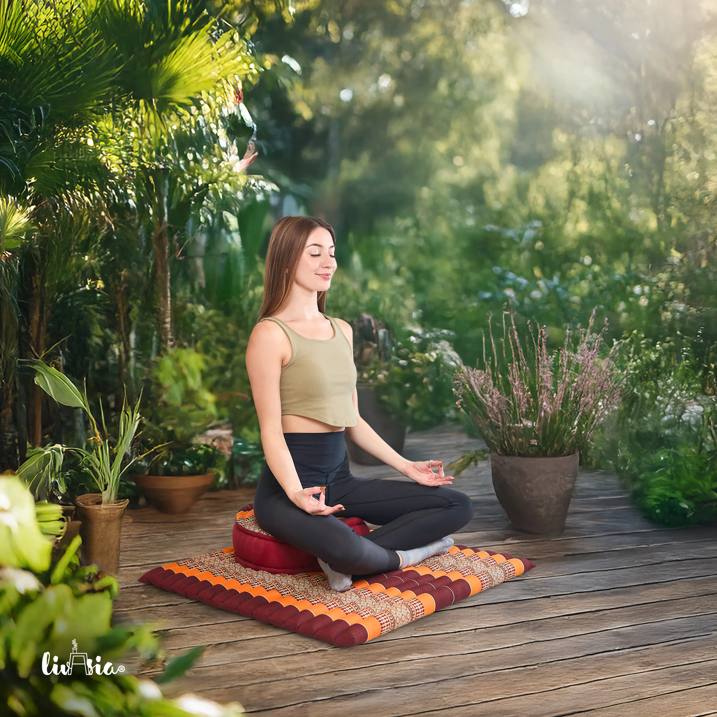 Set XL cuscini da meditazione in kapok