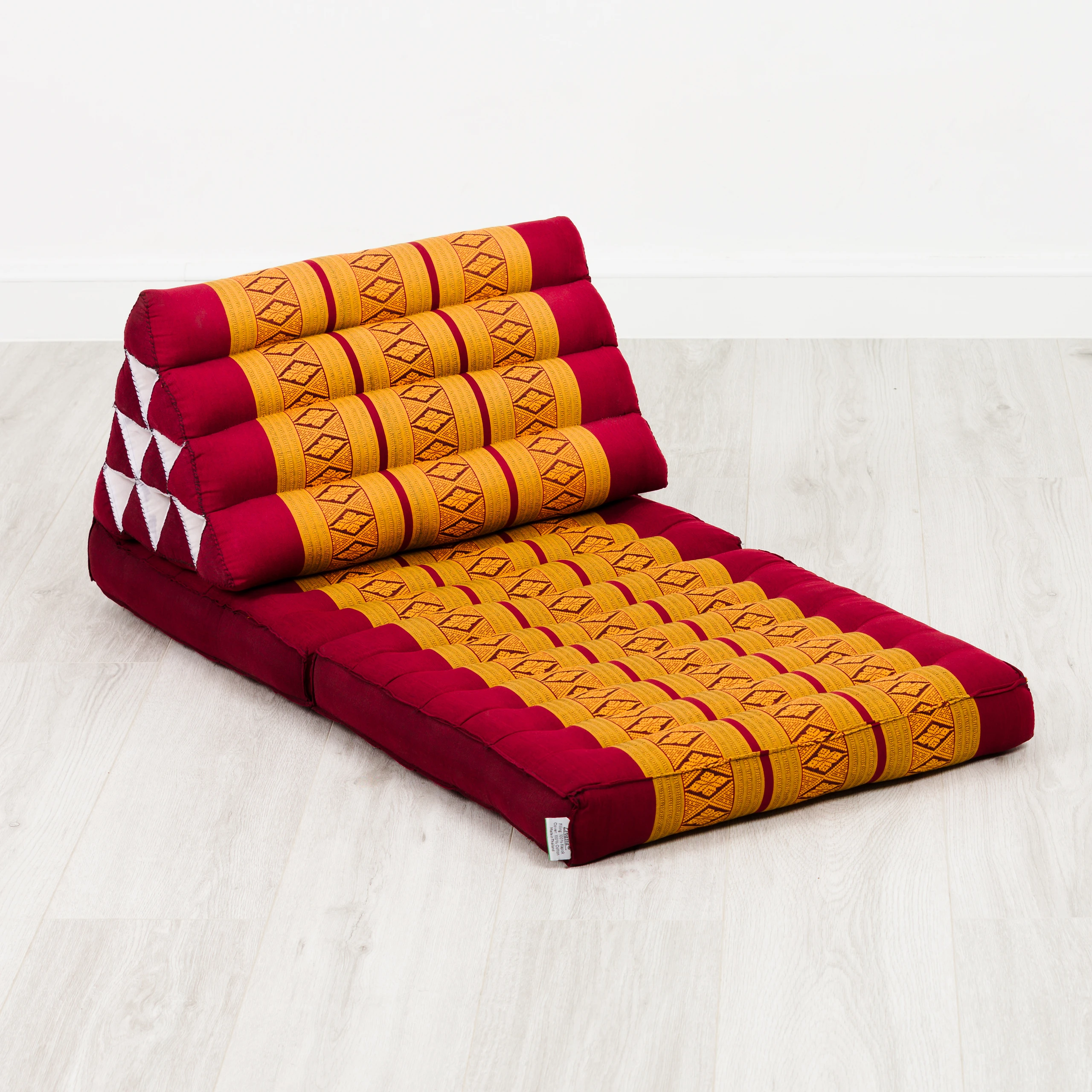 Cuscino thai in kapok con 2 elementi pieghevoli