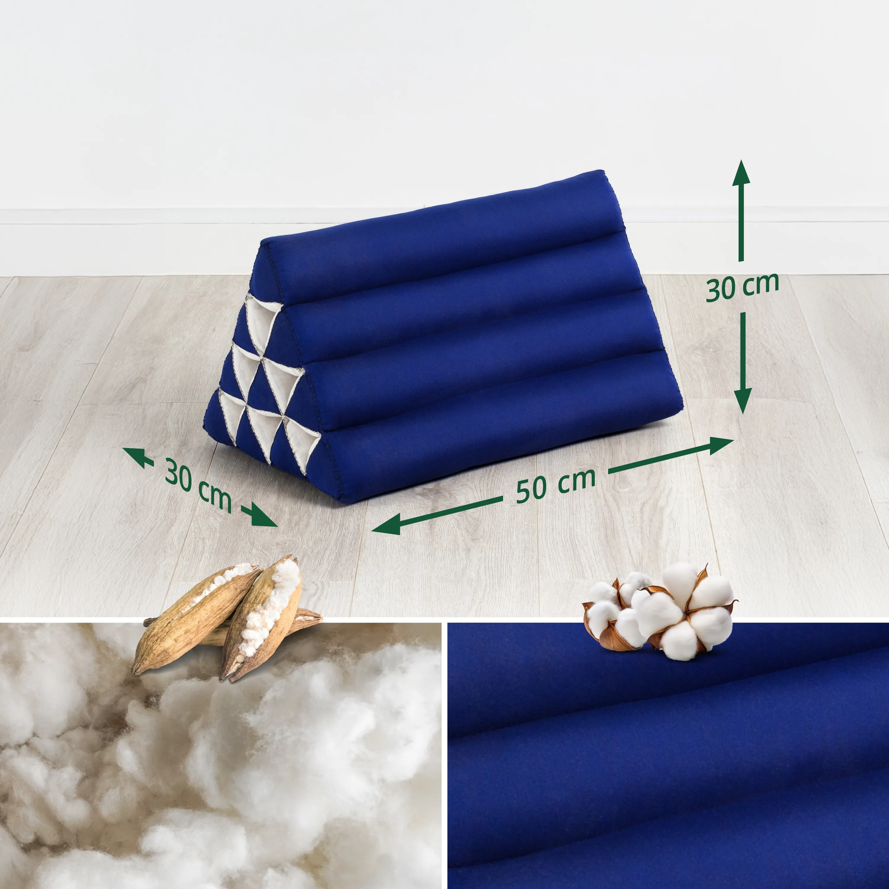 Cuscino triangolare in kapok, Basic