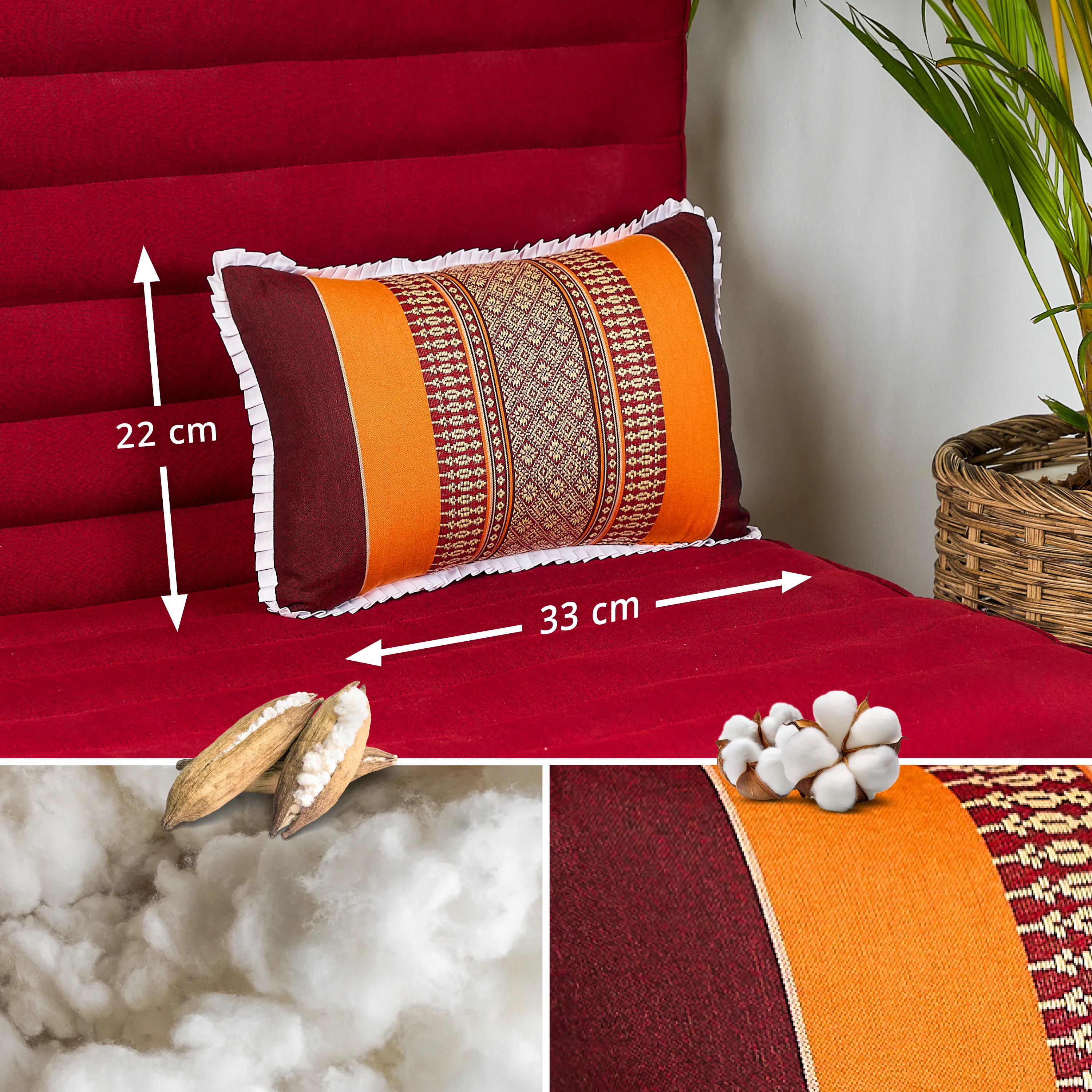 Cuscino decorativo in kapok
