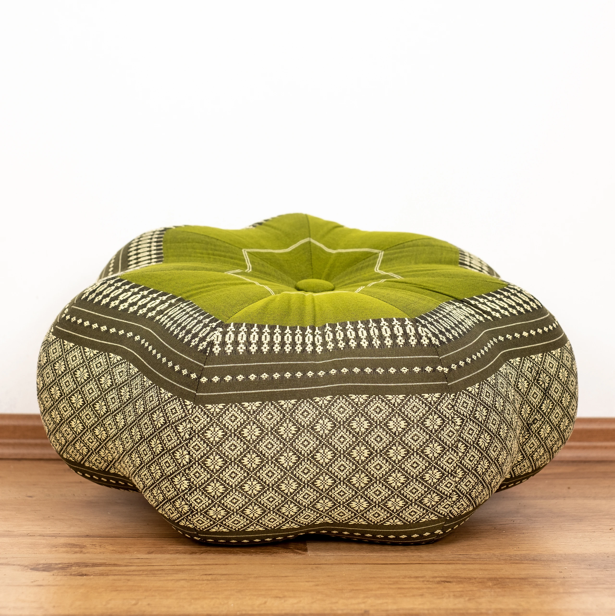 Cuscino zafu a stella grande in kapok