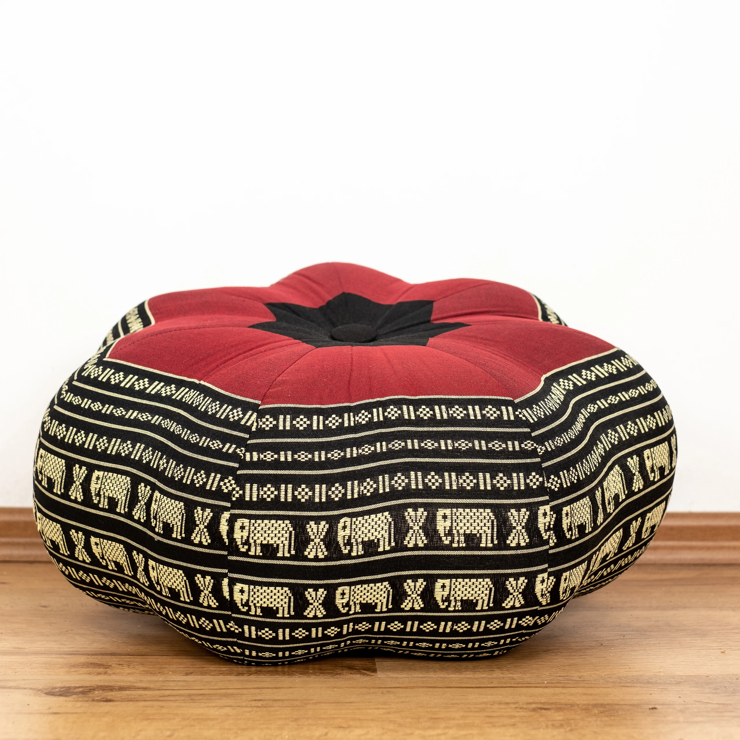 Cuscino zafu a stella grande in kapok