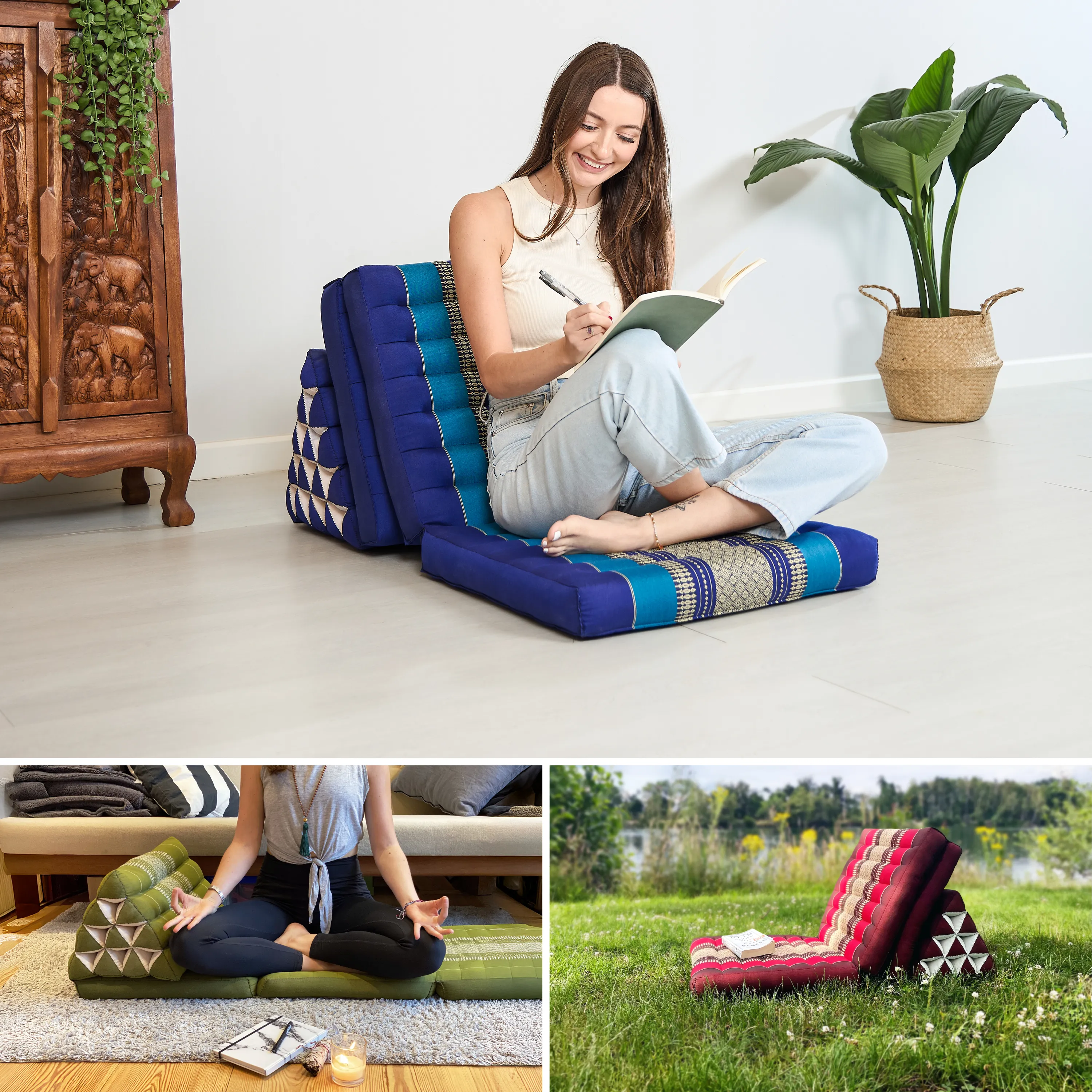 Cuscino thai in kapok altezza XXL