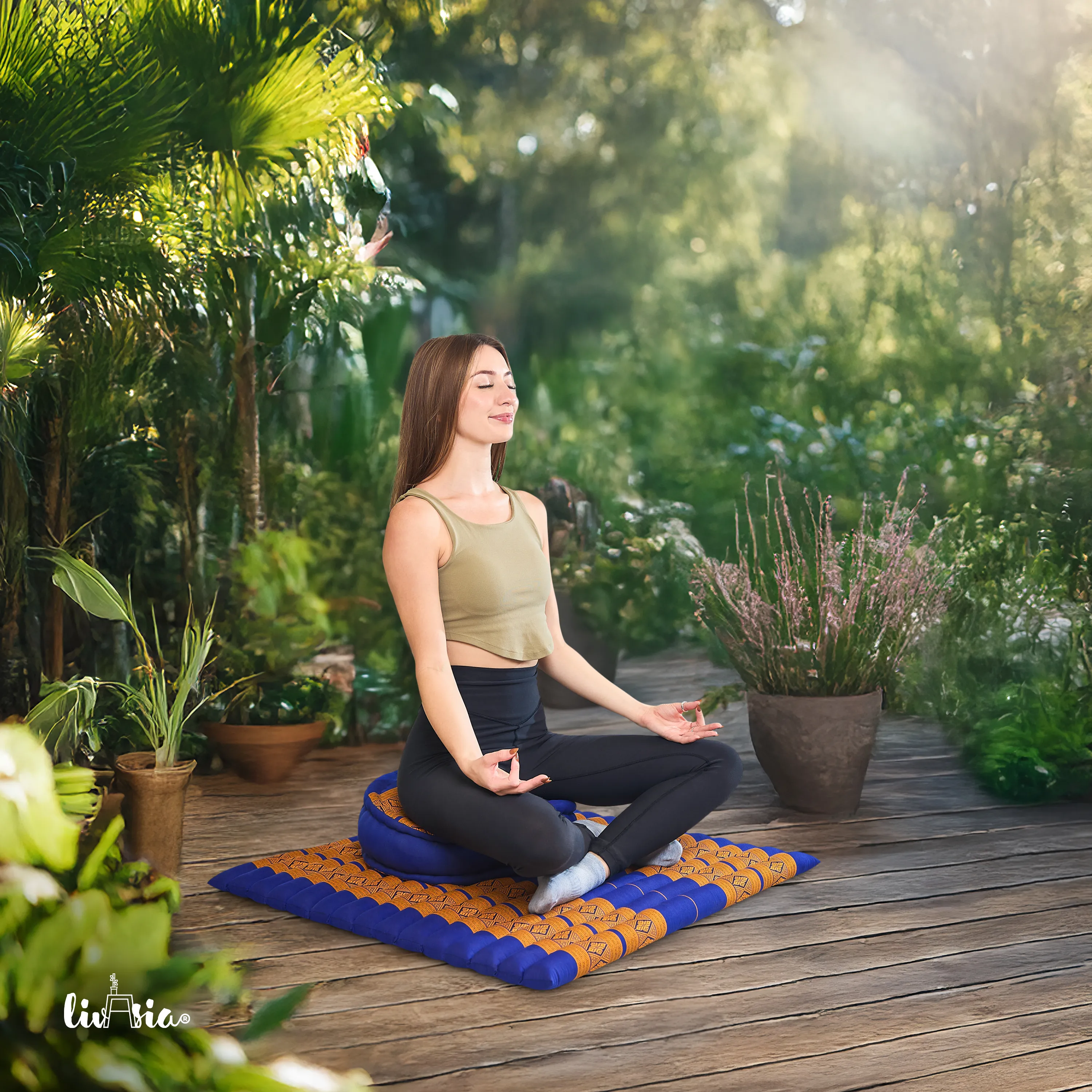 Set XL cuscini da meditazione in kapok