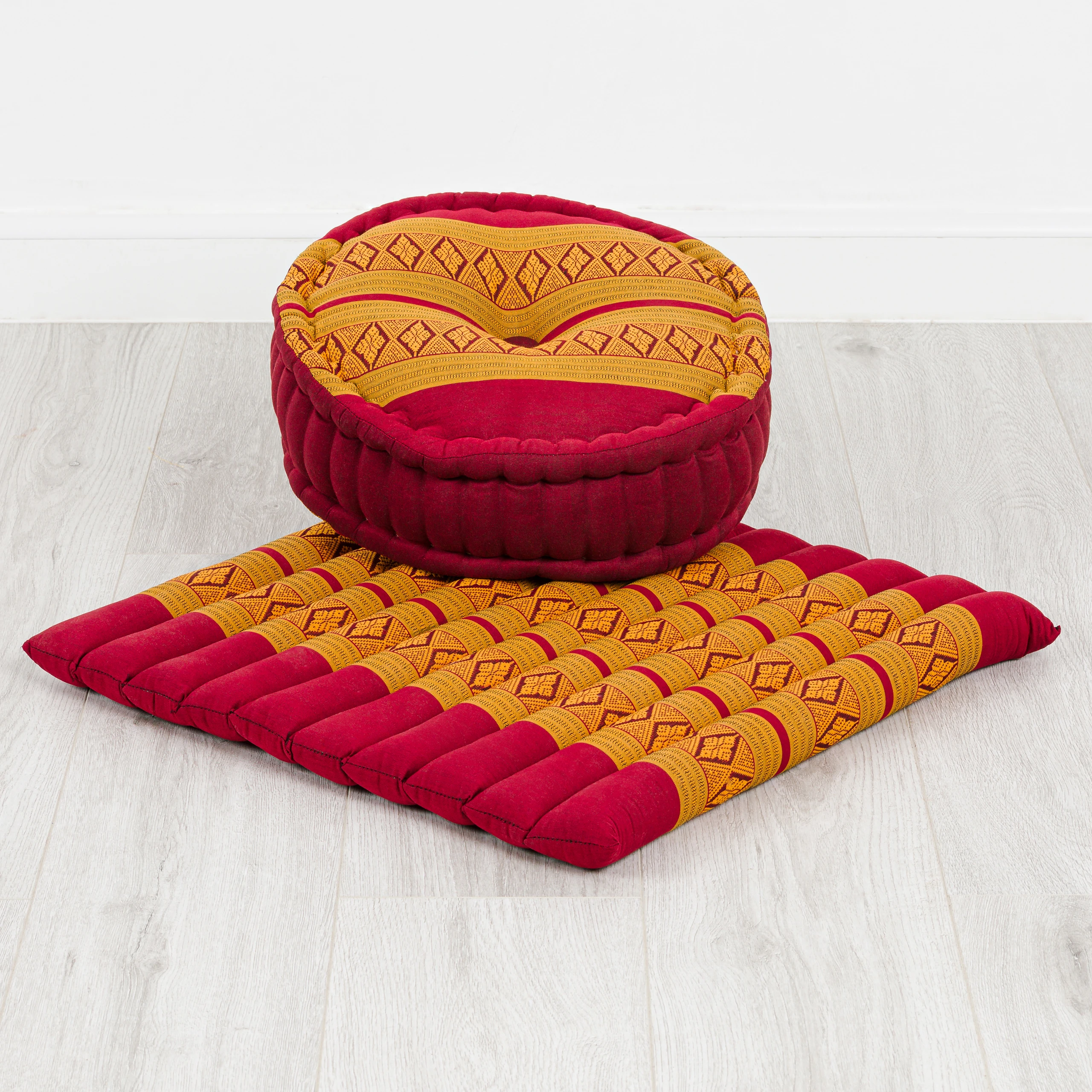 Set L cuscini da meditazione in kapok