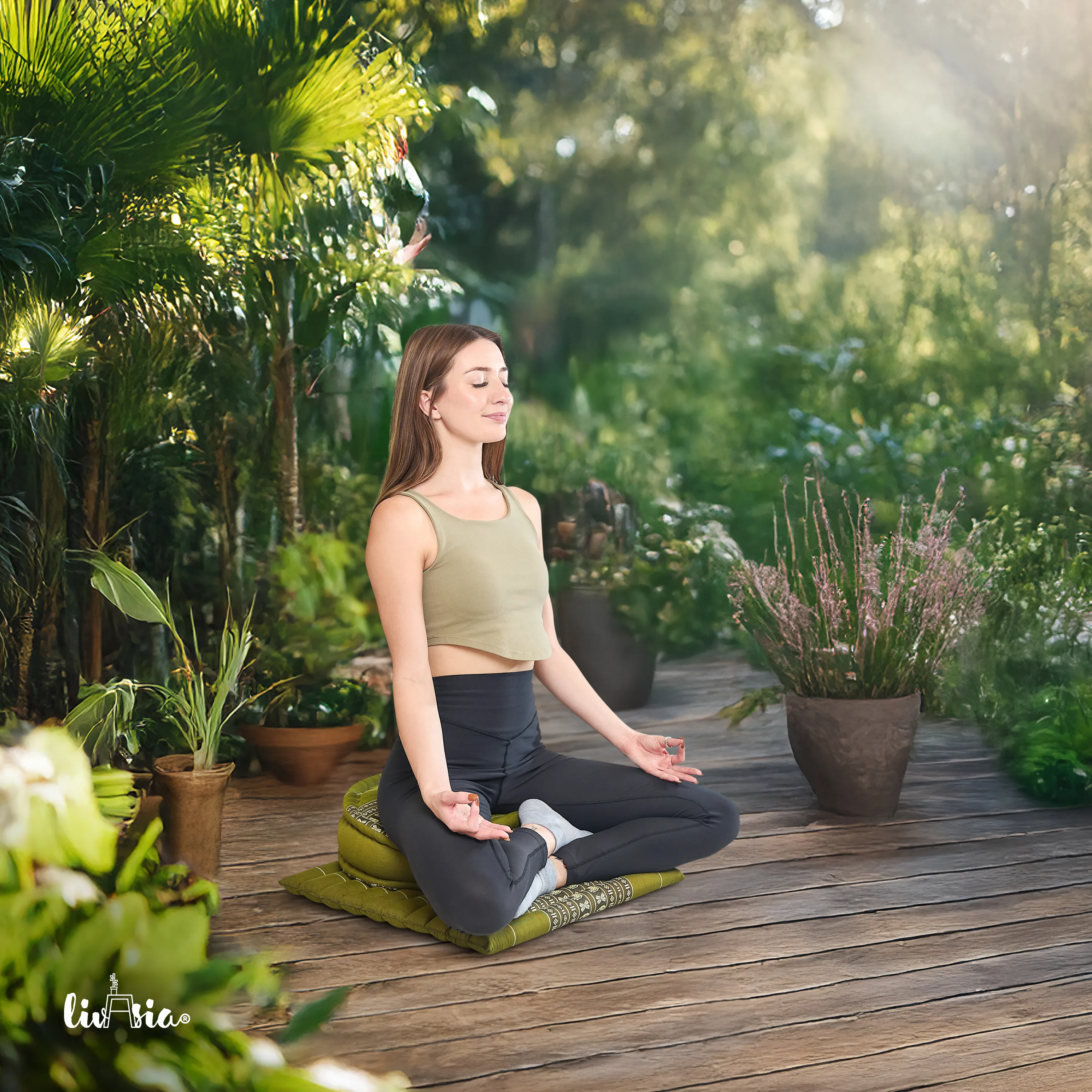 Set L cuscini da meditazione in kapok