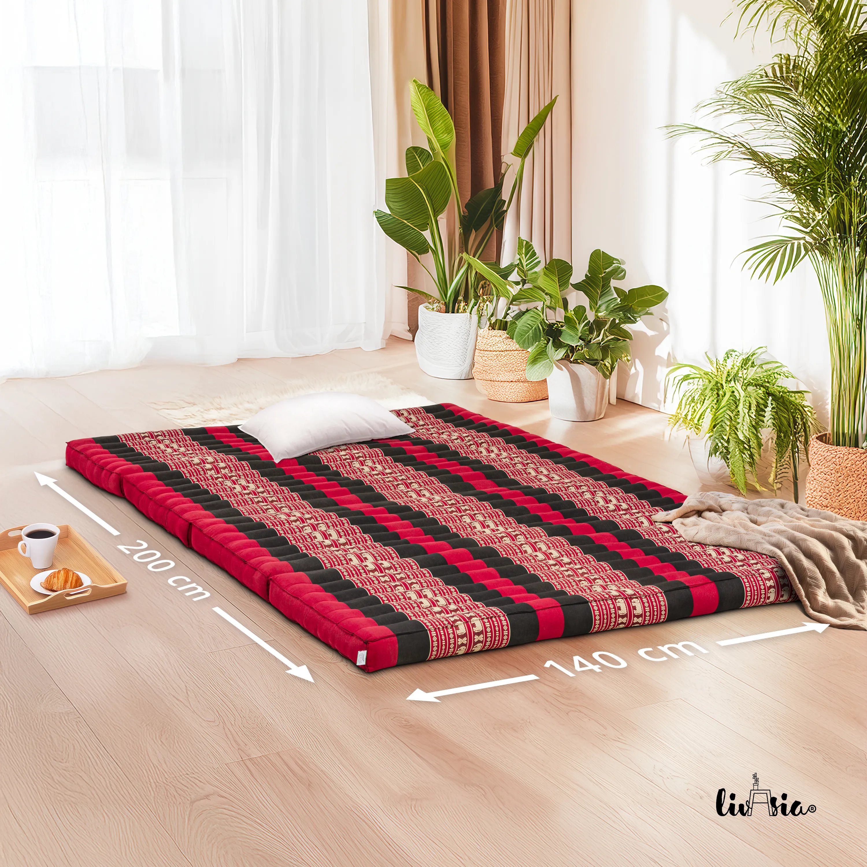 Kapok Klappmatratze, 140 cm breit, Classic
