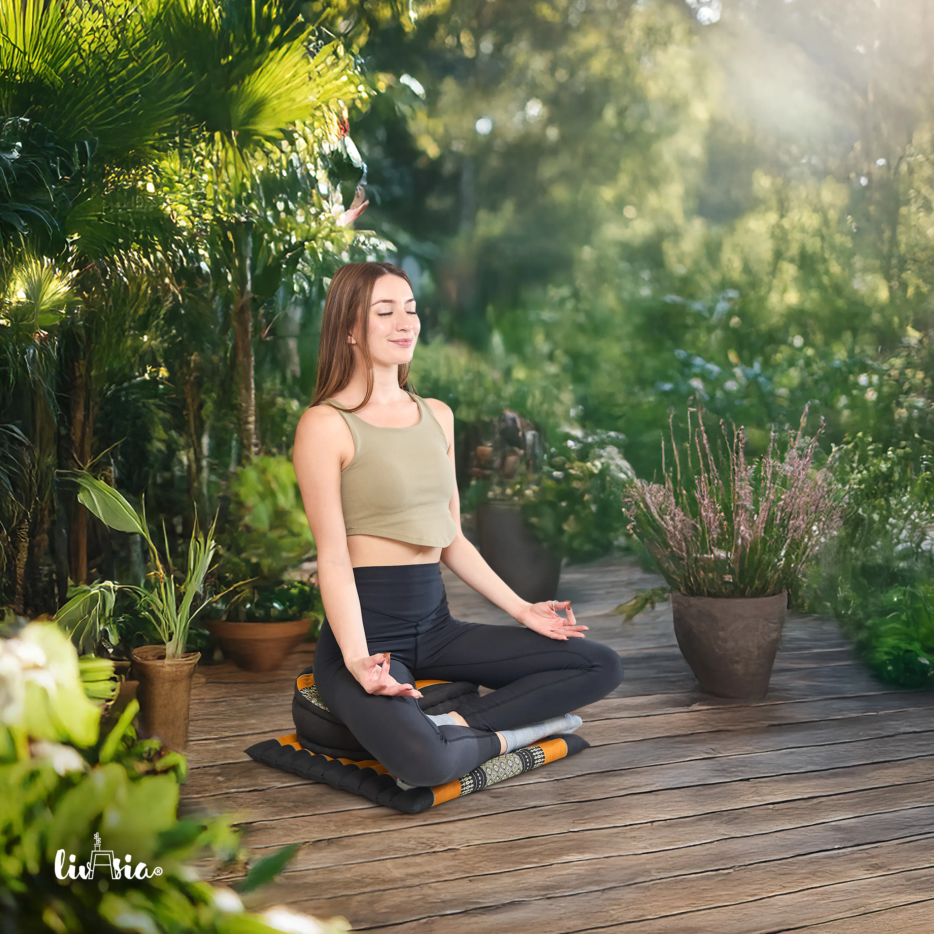 Set L cuscini da meditazione in kapok