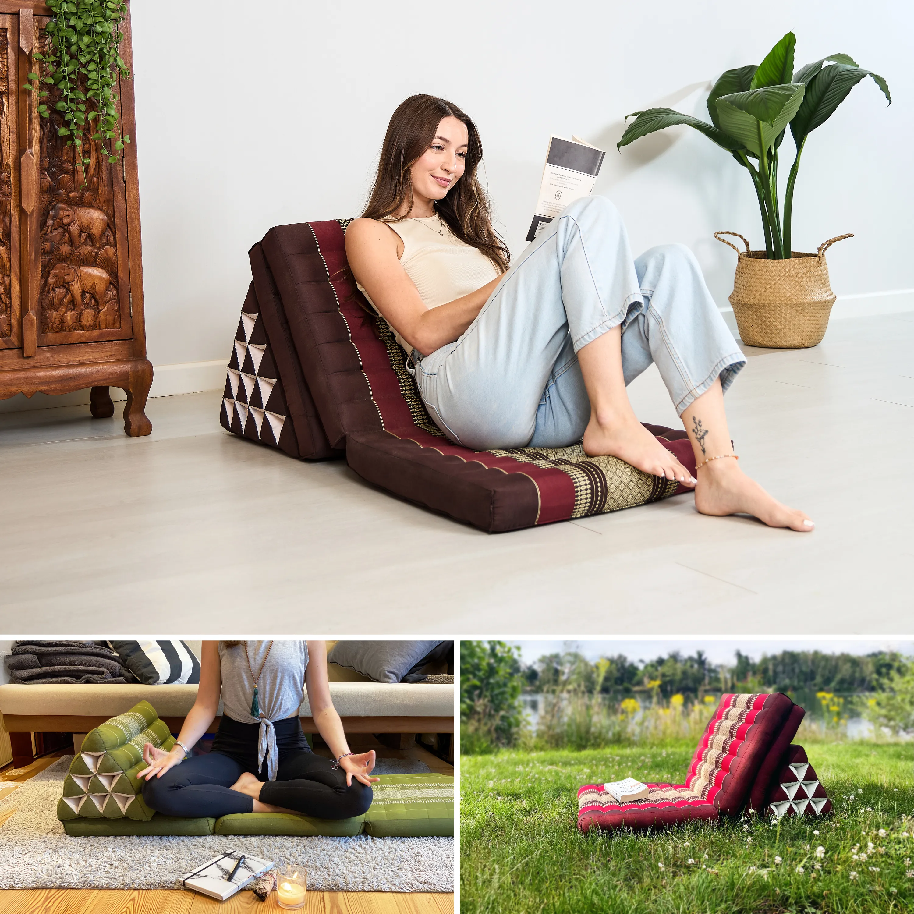 Cuscino thai in kapok altezza XXL
