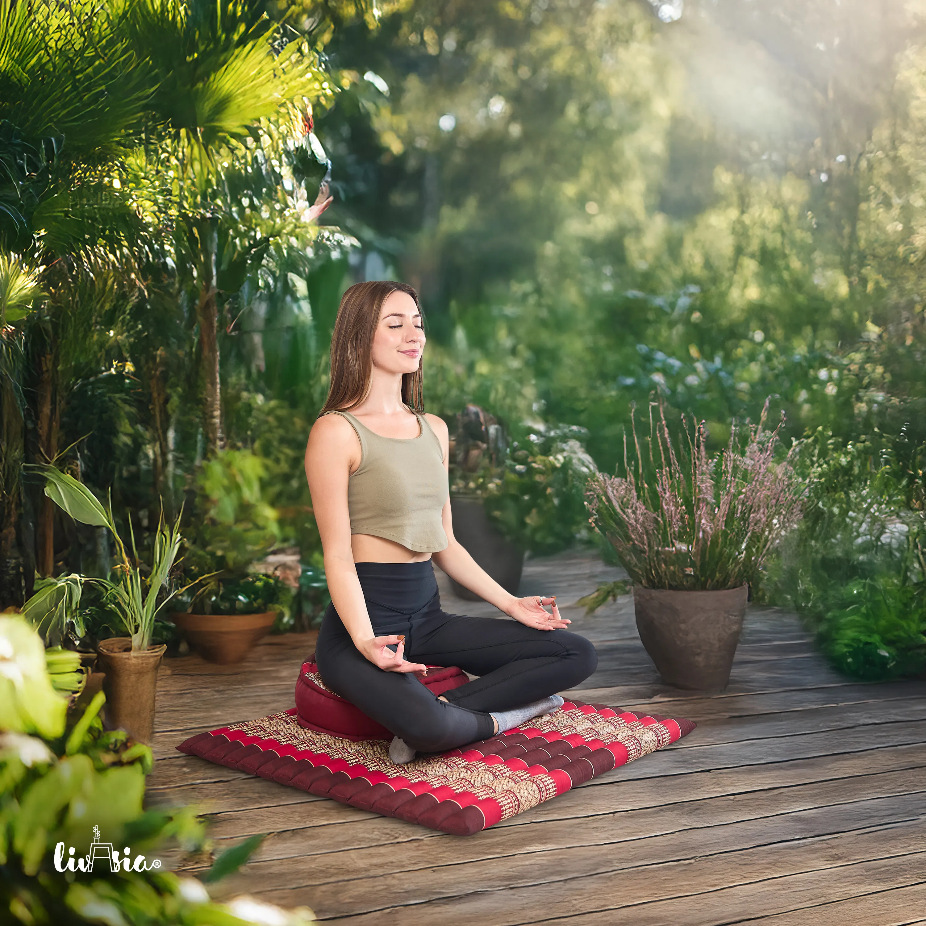 Set XL cuscini da meditazione in kapok