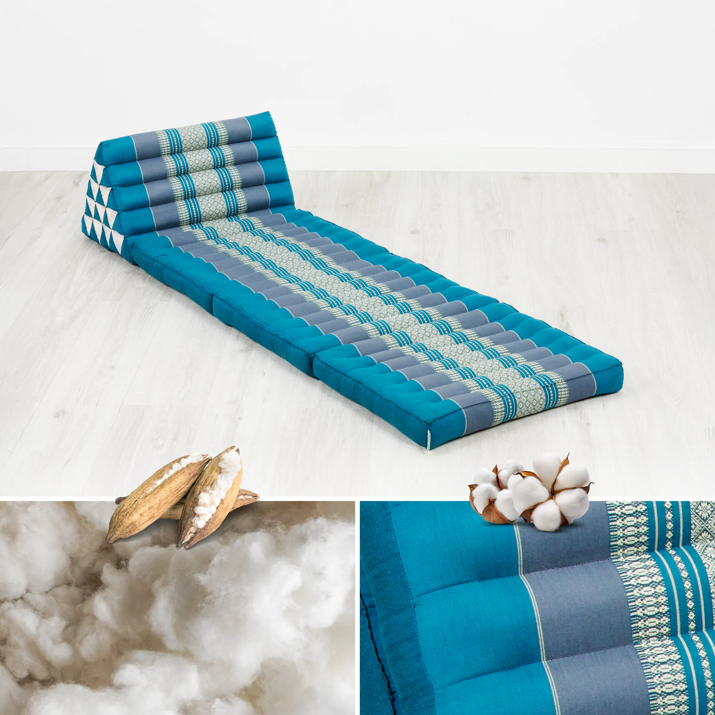 Cuscino thai in kapok altezza XXL