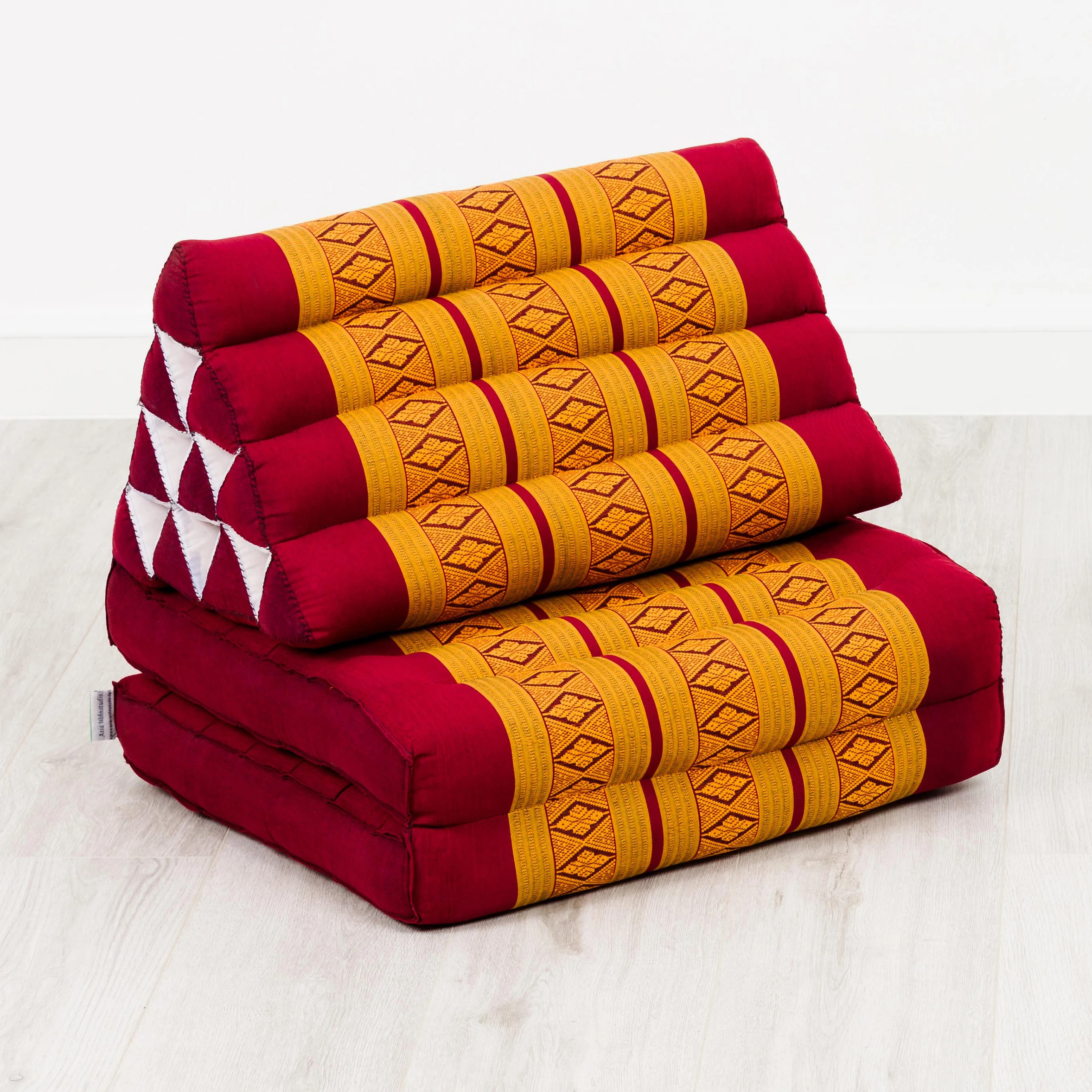 Cuscino thai in kapok con 2 elementi pieghevoli