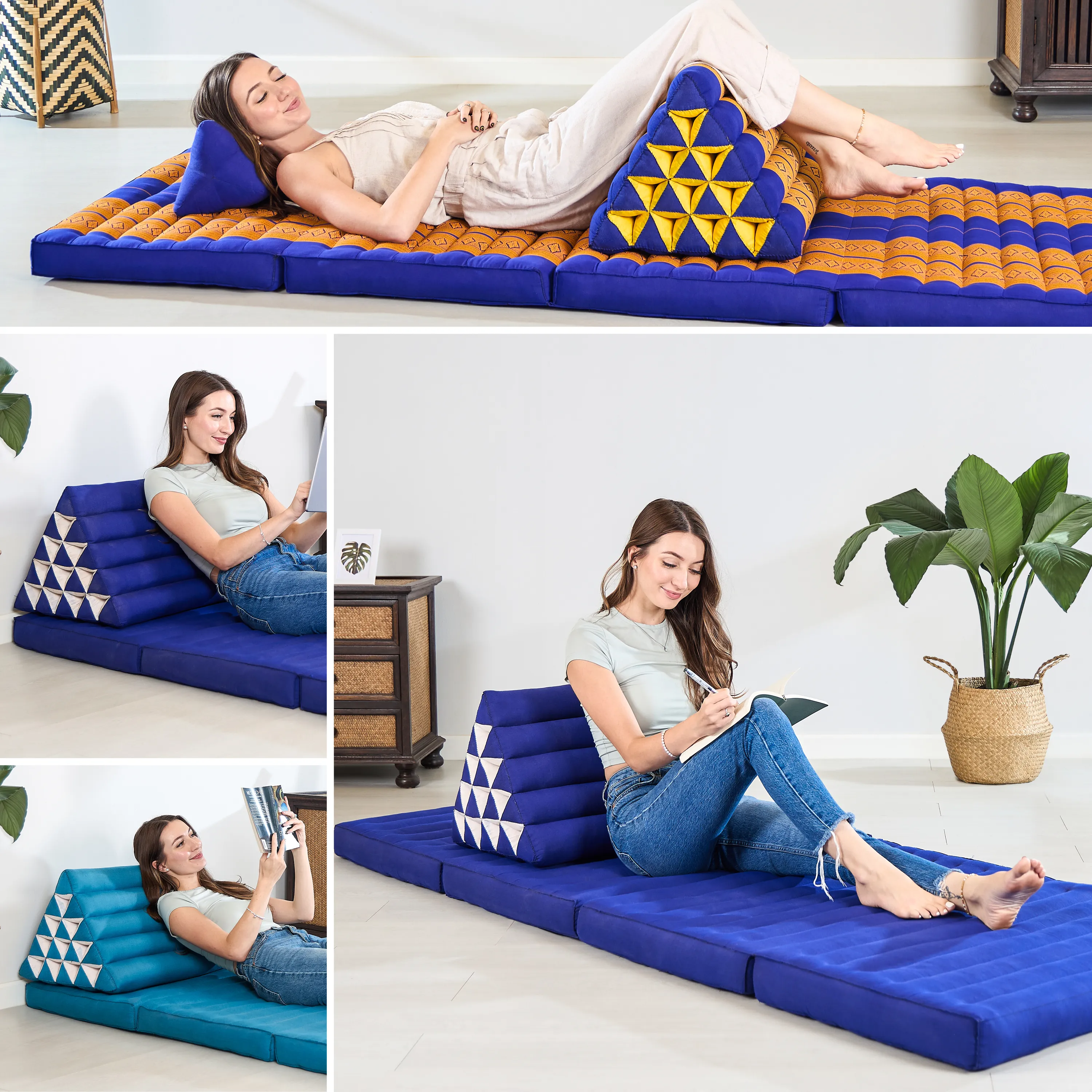 Cuscino triangolare alto in kapok, Basic
