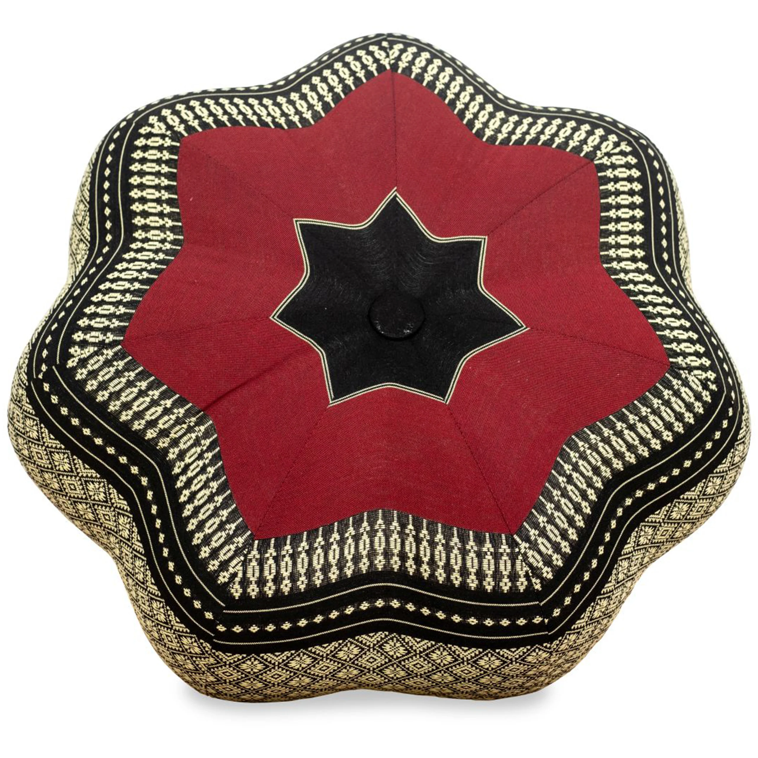 Cuscino zafu a stella grande in kapok