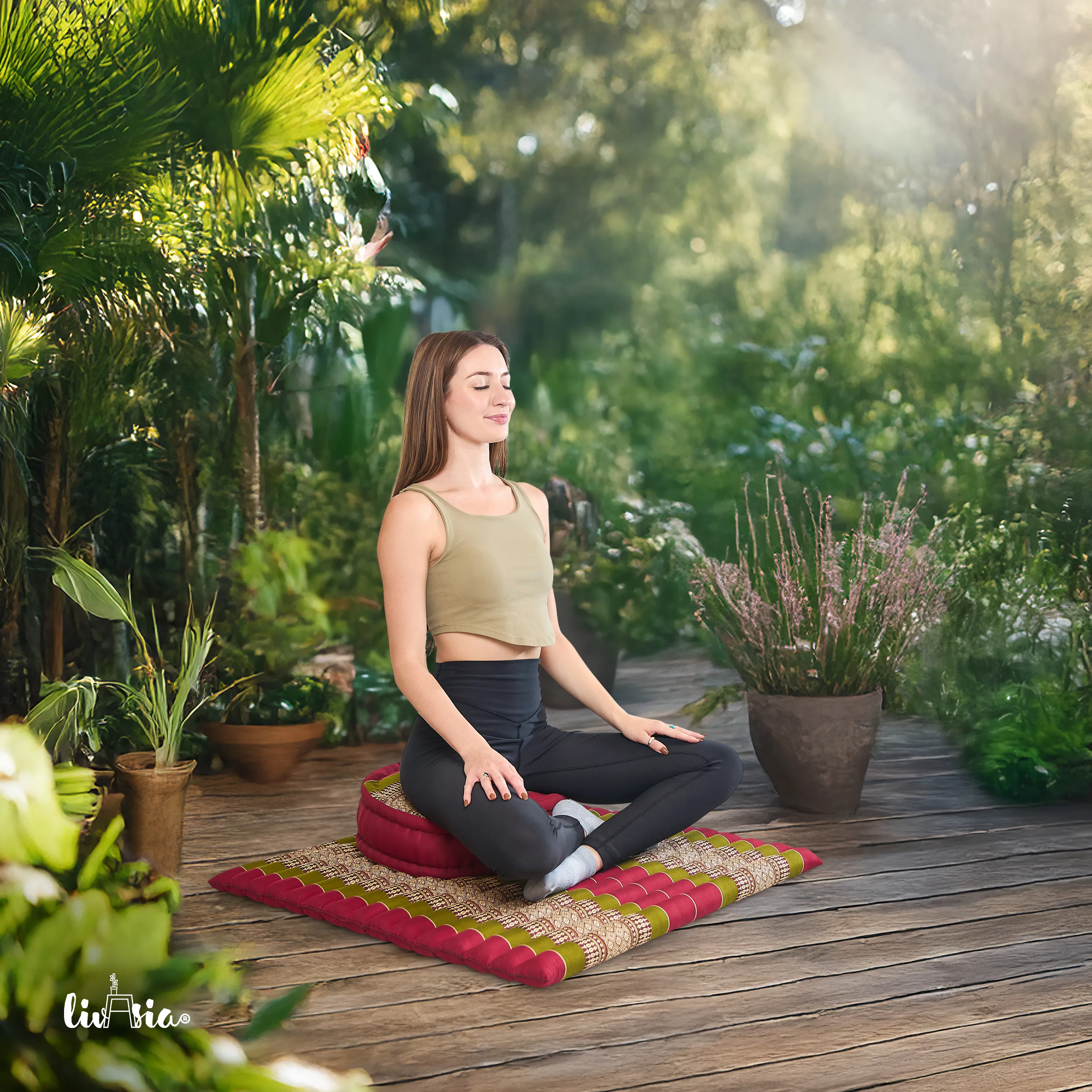 Set XL cuscini da meditazione in kapok