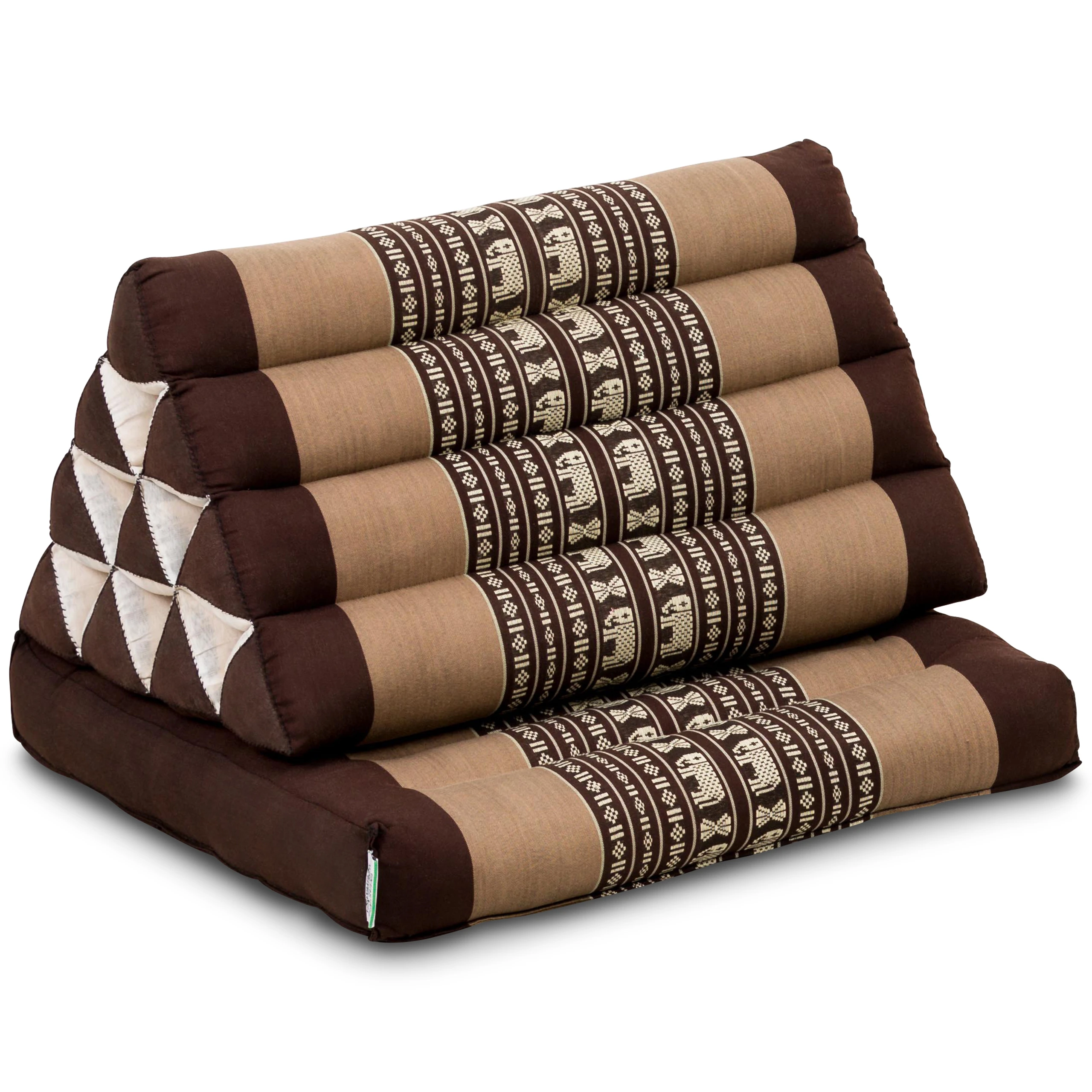 Cuscino thai in kapok con 1 elemento pieghevole