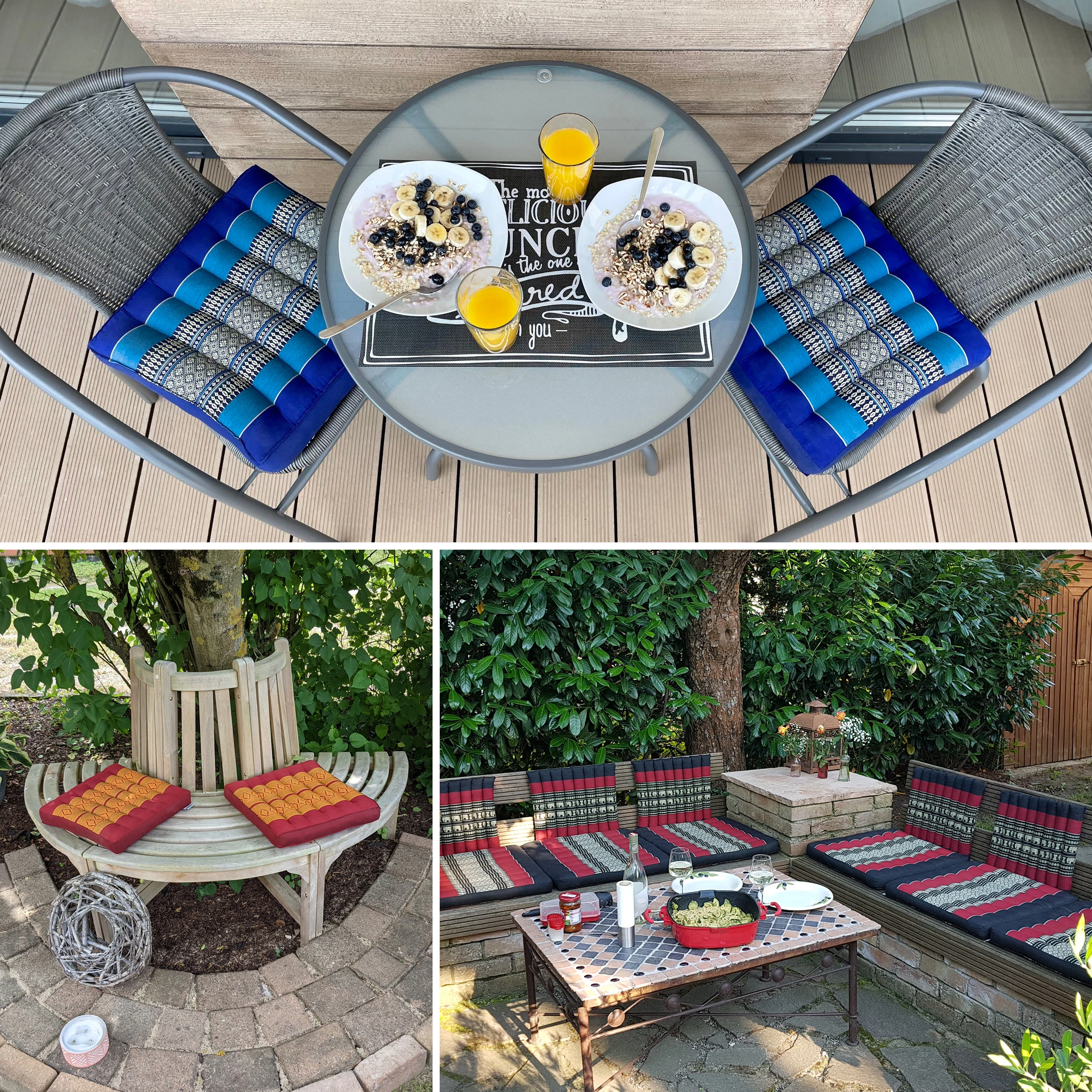 Cuscino da seduta in kapok 35 cm