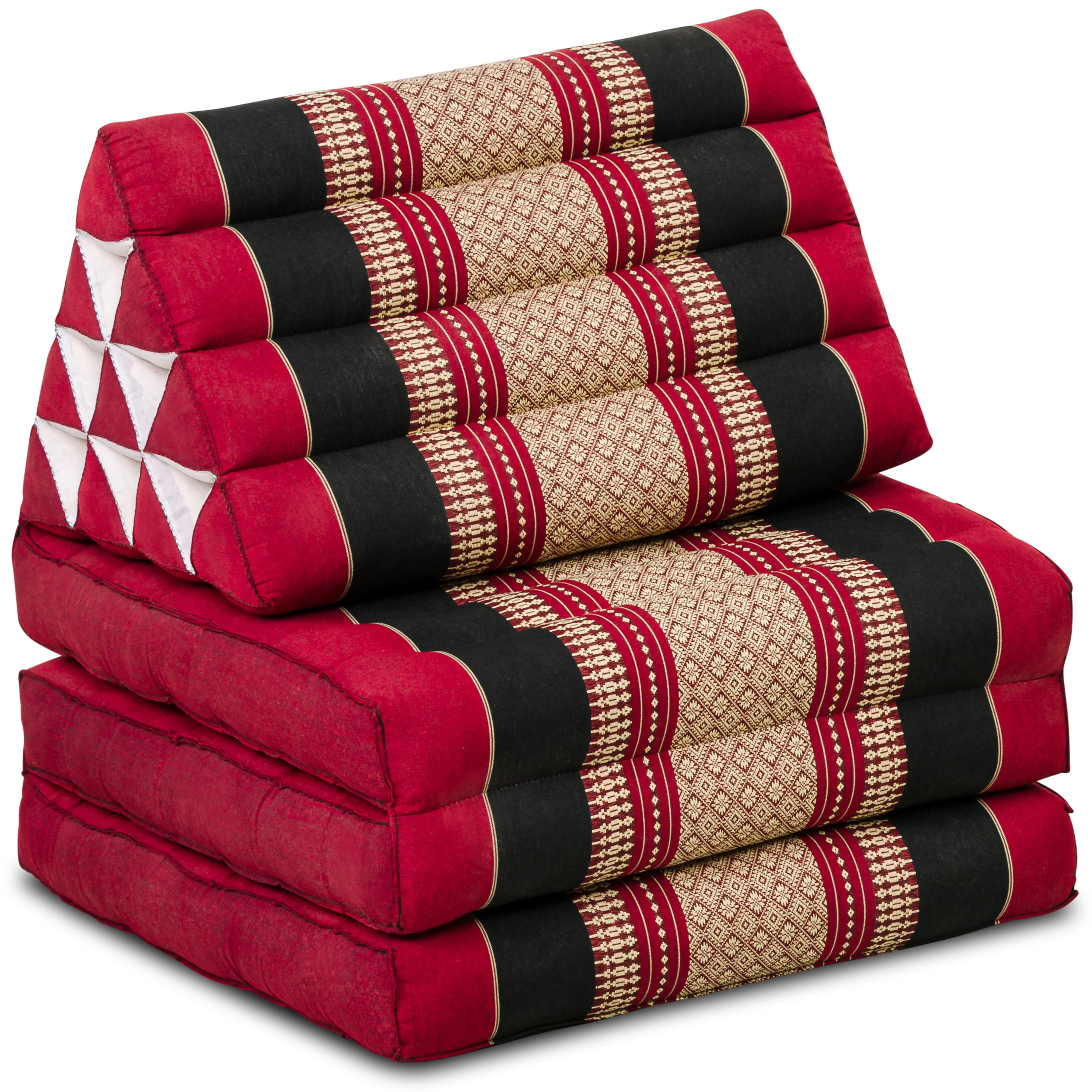 Cuscino thai in kapok con 3 elementi pieghevoli, Classic