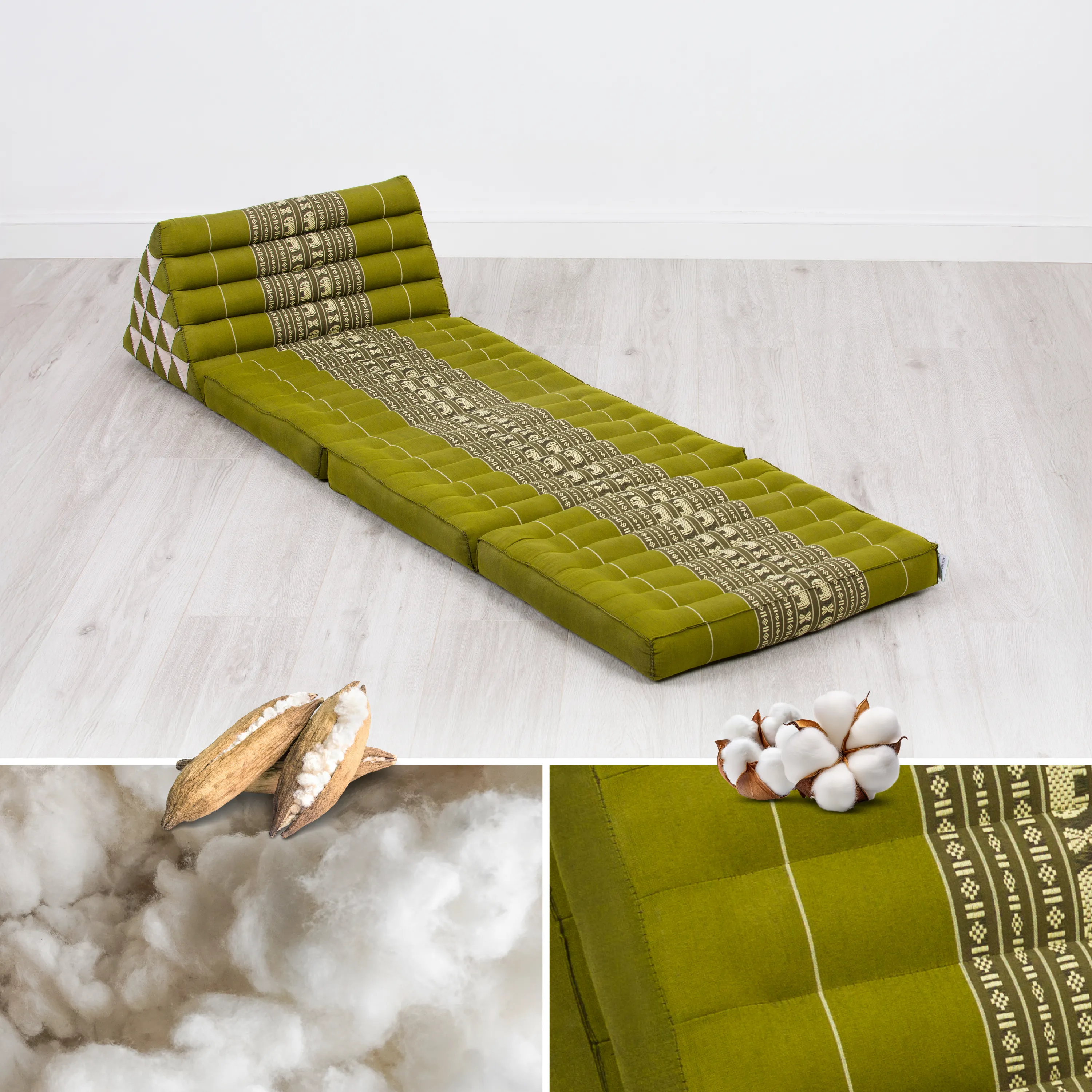 Cuscino thai in kapok altezza XXL