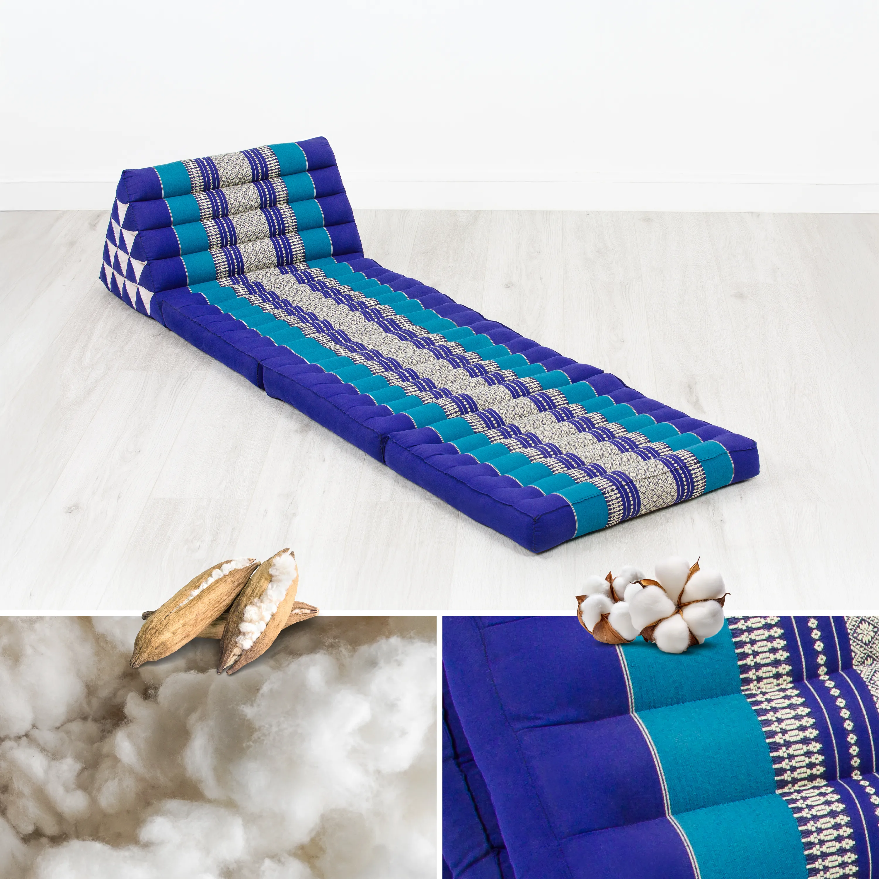 Cuscino thai in kapok altezza XXL