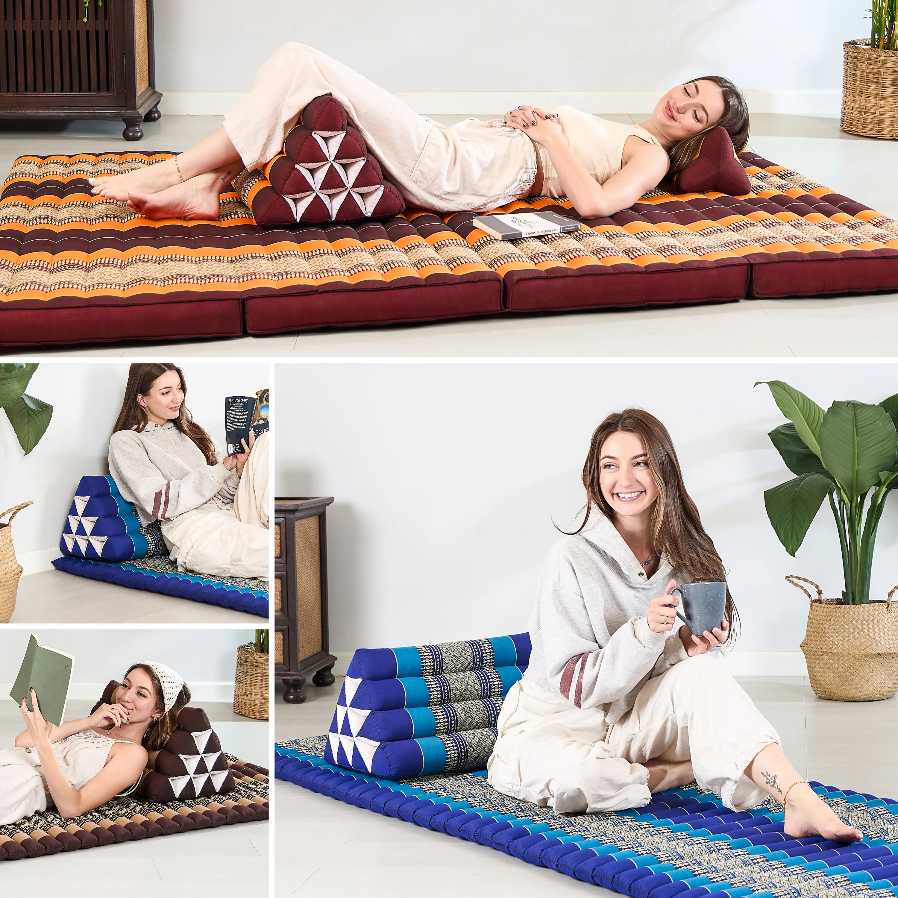 Cuscino triangolare in kapok, Classic