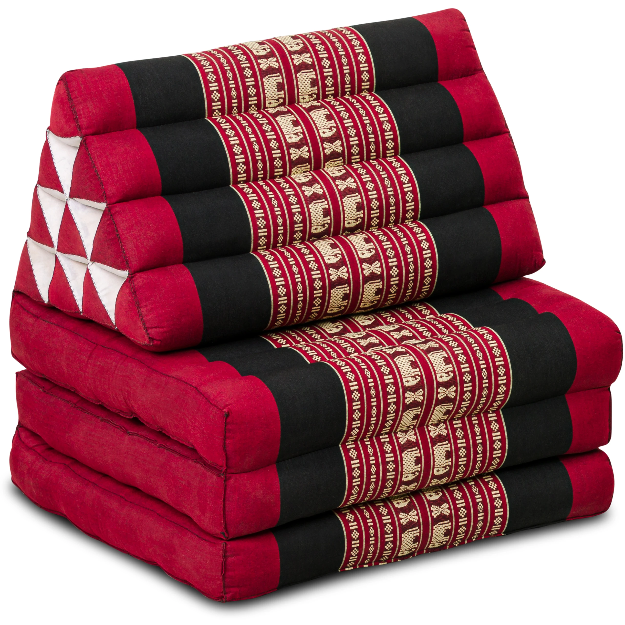 Cuscino thai in kapok con 3 elementi pieghevoli, Classic