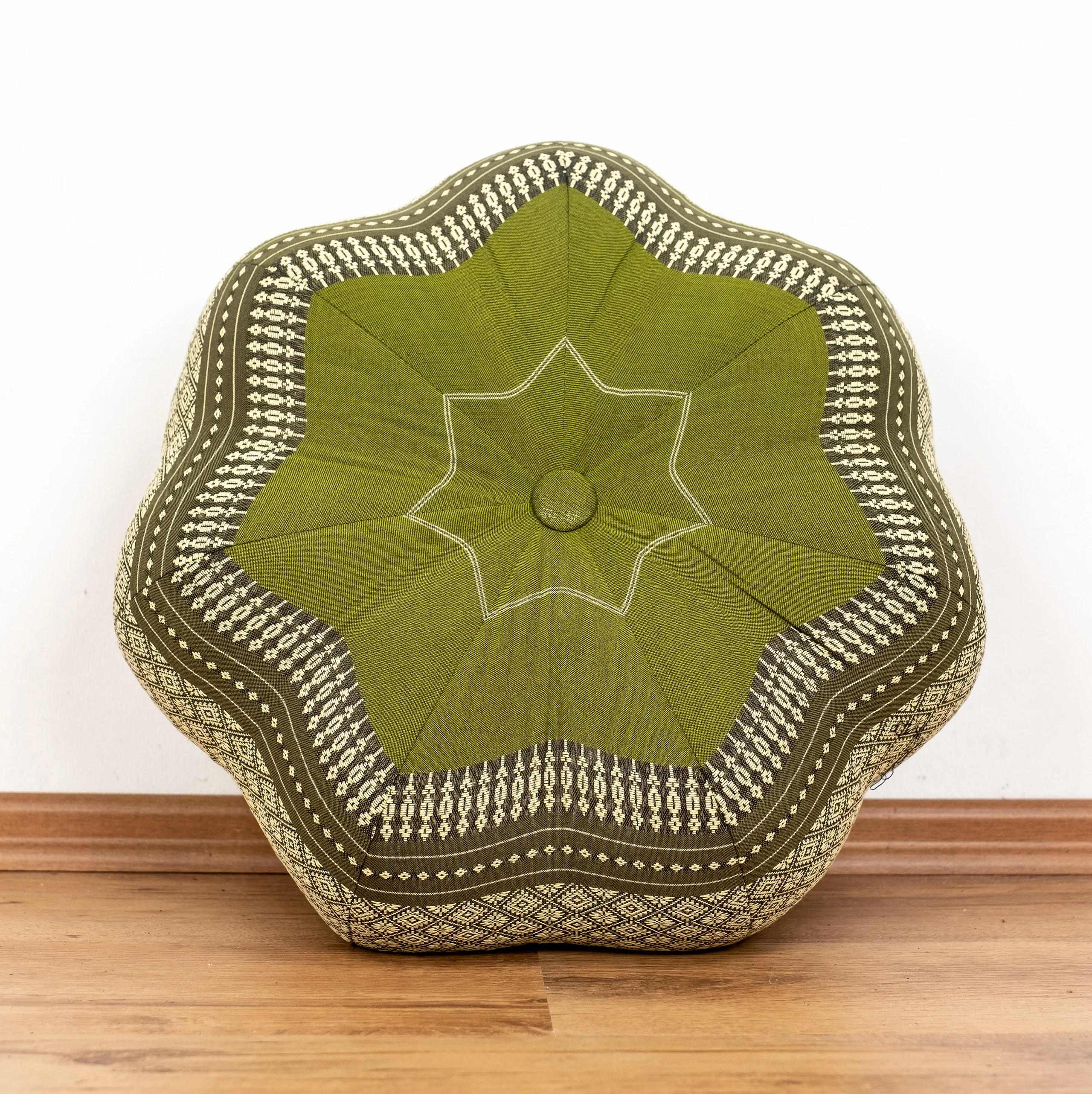 Cuscino zafu a stella grande in kapok