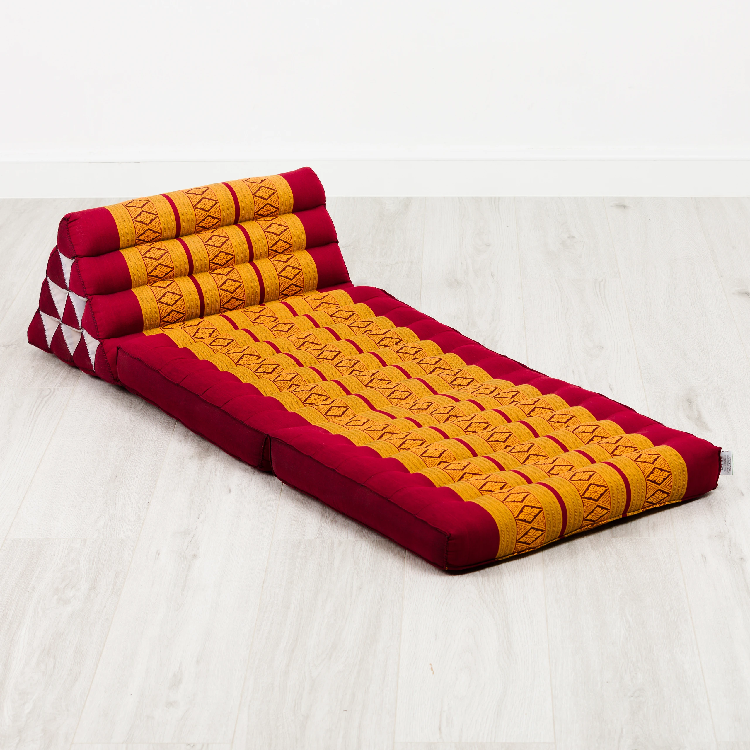 Cuscino thai in kapok con 2 elementi pieghevoli