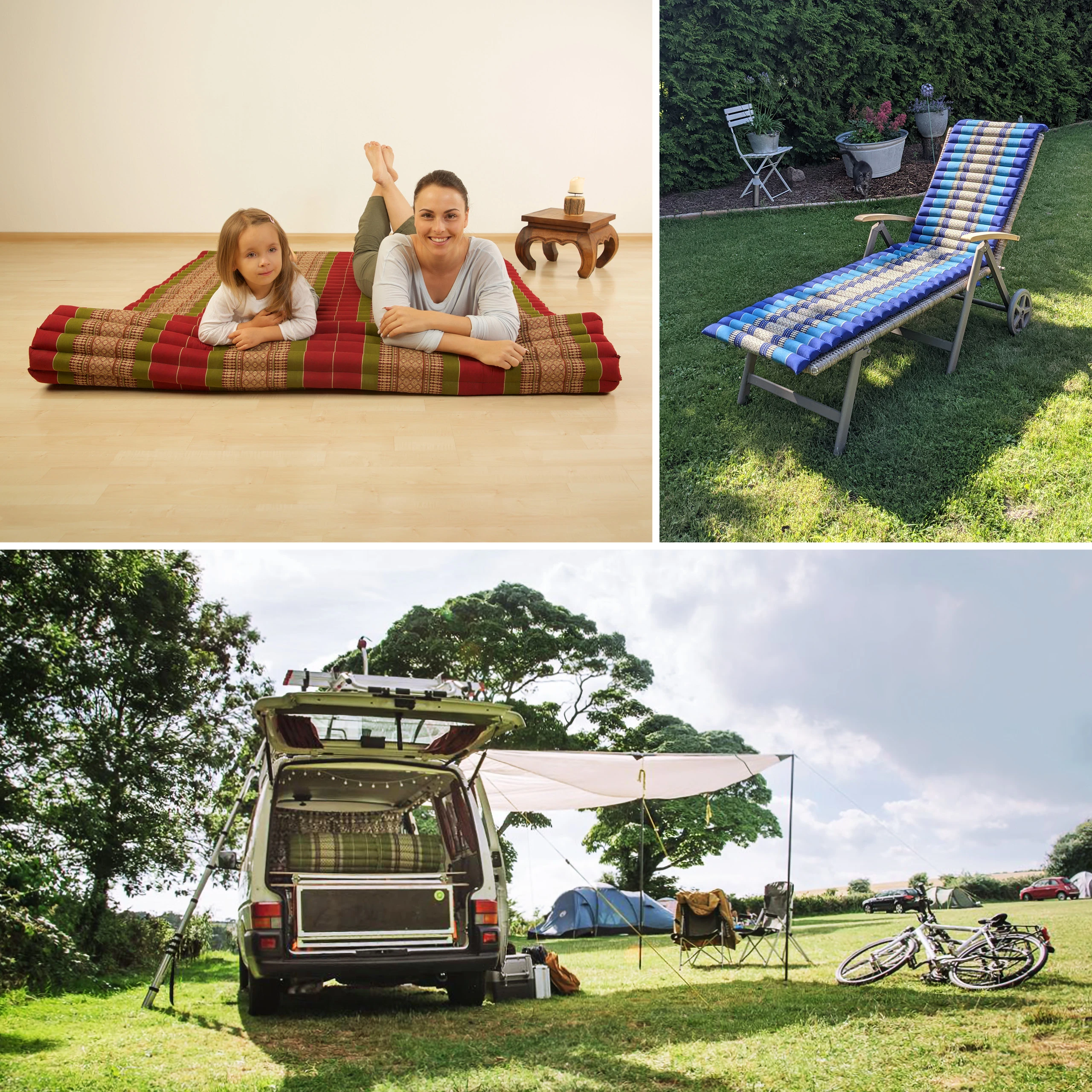 Materasso arrotolabile in kapok, larghezza 50 cm