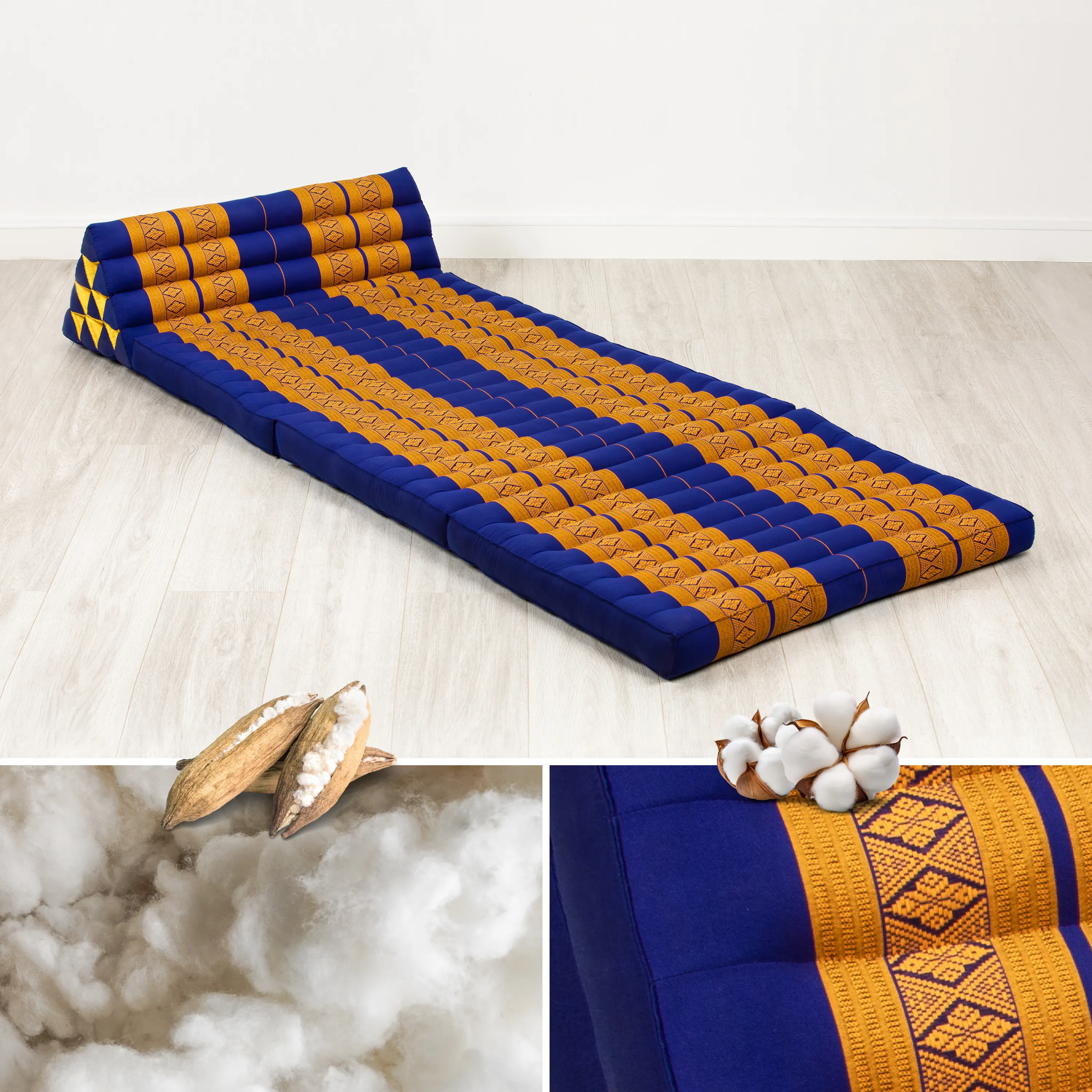 Cuscino thai in kapok larghezza XXL
