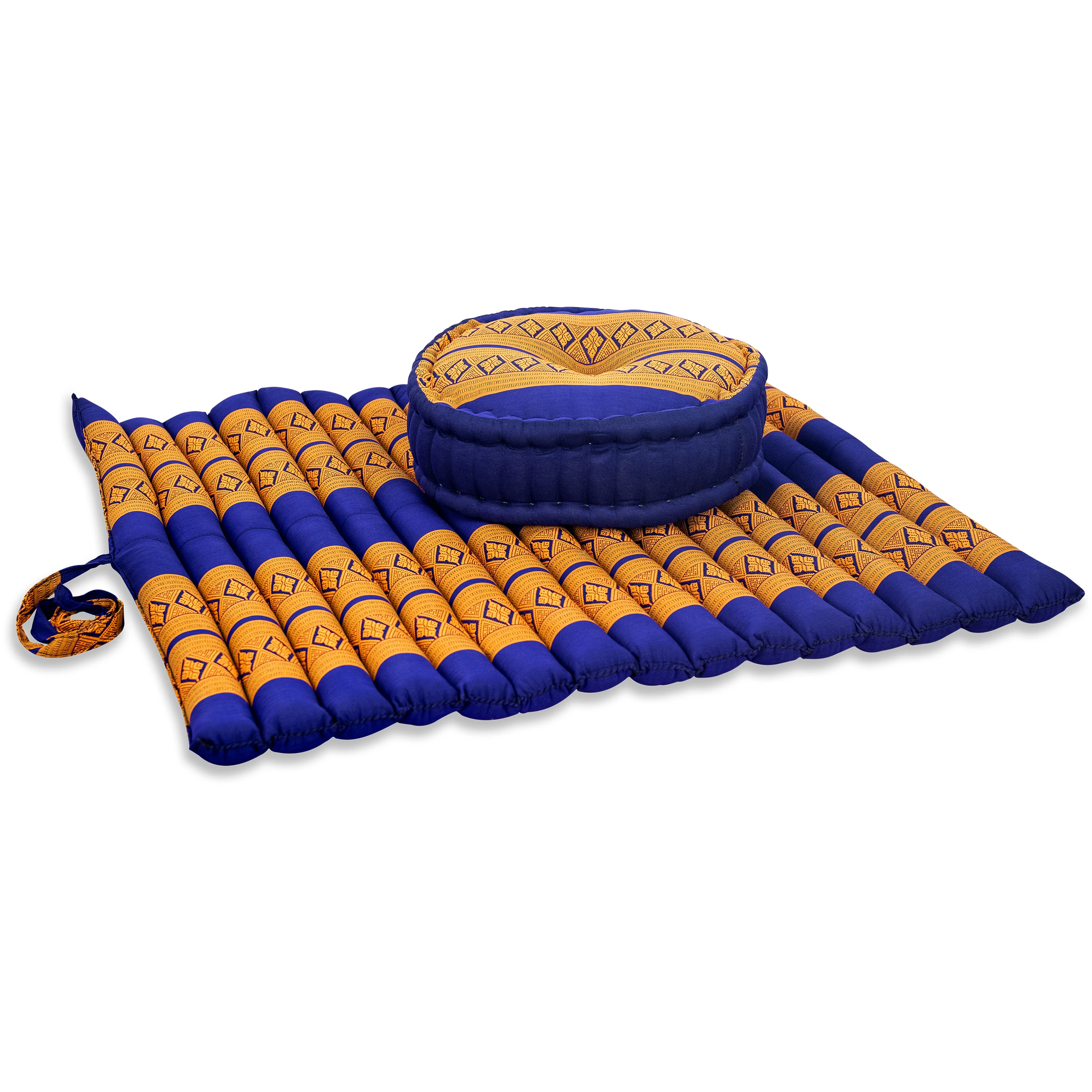 Federa Per Cuscino Asiatica Lachineuse – Bonze Zen In Preghiera – 44x44 Cm In Cotone E Lino